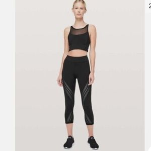 Lululemon Never Still Crop 21” leggings black size 6